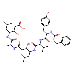 Cbz-Tyr-Val-Sta-Ala-Sta-OH structure