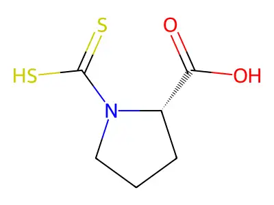 (2S)-吡咯烷-2-二硫代羧酸 structure