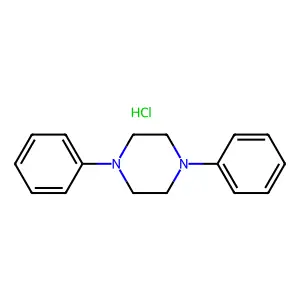 1,4-二苯基哌嗪盐酸盐 structure