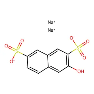 2-Naphthol-3,6-disulfonic acid disodium salt structure