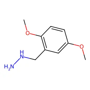 ((2,5-Dimethoxyphenyl)methyl)hydrazine structure