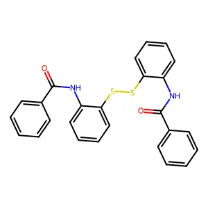 2,2'-Dibenzoylaminodiphenyl disulfide structure