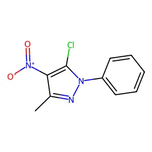 5-Chloro-3-methyl-4-nitro-1-phenyl-1H-pyrazole structure