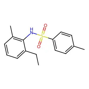 N-(2-ethyl-6-methylphenyl)-4-methylbenzenesulfonamide structure
