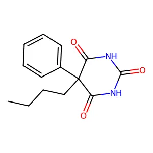 Barbituric acid, 5-butyl-5-phenyl- structure