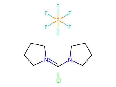 1-(Chloro-1-pyrrolidinylmethylene)pyrrolidinium Hexafluorophosphate structure