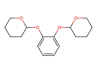 2-[2-(Oxan-2-yloxy)phenoxy]oxane structure