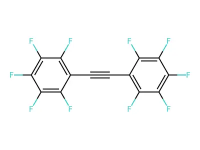 Benzene, 1,1'-(1,2-ethynediyl)bis[2,3,4,5,6-pentafluoro- structure