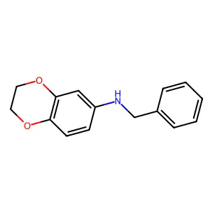 N-benzyl-2,3-dihydro-1,4-benzodioxin-6-amine structure