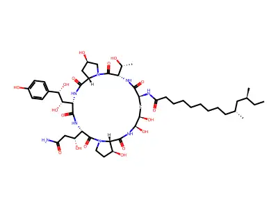 Pneumocandin Bo structure