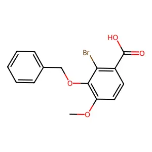 2-Bromo-3-benzyloxy-4-methoxybenzoic Acid structure