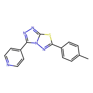 6-(4-Methylphenyl)-3-(4-pyridinyl)[1,2,4]triazolo[3,4-b][1,3,4]thiadiazole structure