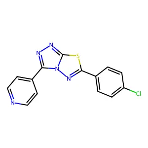 6-(4-Chlorophenyl)-3-(4-pyridinyl)[1,2,4]triazolo[3,4-b][1,3,4]thiadiazole structure