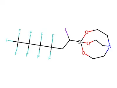 1-(3,3,4,4,5,5,6,6,6-NONAFLUORO-1-IODOHEXYL)-2,8,9-TRIOXA-5-AZA-1-SILABICYCLO[3.3.3]UNDECANE structure
