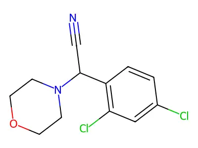 2-(2,4-Dichlorophenyl)-2-morpholinoacetonitrile structure
