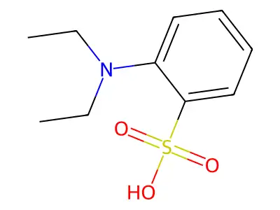 Benzenesulfonic acid, (diethylamino)- structure