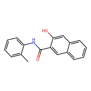 2-Naphthalenecarboxamide, 3-hydroxy-N-(2-methylphenyl)- structure
