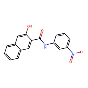 3-Hydroxy-3'-nitro-2-naphthanilide structure