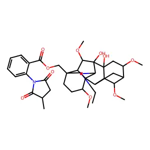Methyllycaconitine Perchlorate, Delphinium sp. structure