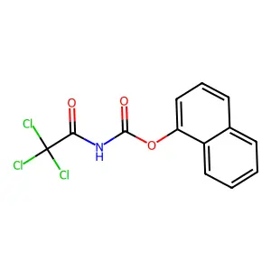 Naphthalen-1-yl (2,2,2-trichloroacetyl)carbamate structure