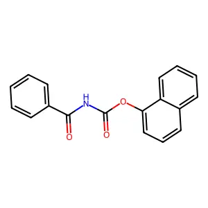 Naphthalen-1-yl benzoylcarbamate structure