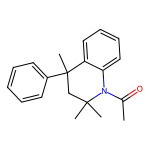 1-Acetyl-2,2,4-trimethyl-4-phenyl-1,2,3,4-tetrahydroquinoline structure