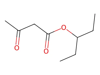 Pentan-2-yl 3-oxobutanoate structure