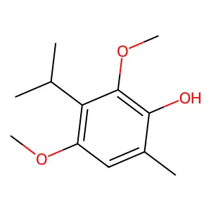 2,4-Dimethoxy-6-methyl-3-propan-2-yl-phenol structure