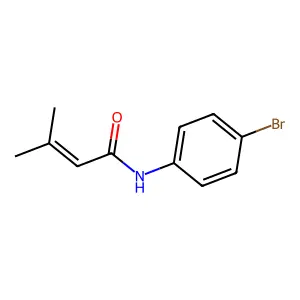 2-Butenamide, N-(4-bromophenyl)-3-methyl- structure