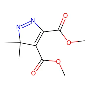 Dimethyl 5,5-dimethylpyrazole-3,4-dicarboxylate structure