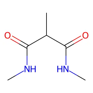 N,N'-dimethyl-2-methylmalondiamide structure