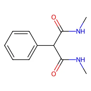 N,N'-二甲基-2-苯基丙二酰胺 structure