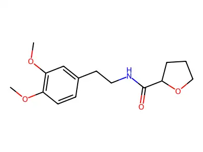 N-[2-(3,4-dimethoxyphenyl)ethyl]tetrahydrofuran-2-carboxamide structure