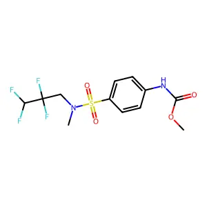 Methyl 4-{[methyl(2,2,3,3-tetrafluoropropyl)amino]sulfonyl}phenylcarbamate structure