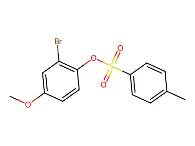 2-Bromo-4-methoxyphenyl 4-methylbenzene-1-sulfonate structure