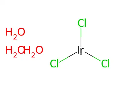 Trichloroiridium;trihydrate structure