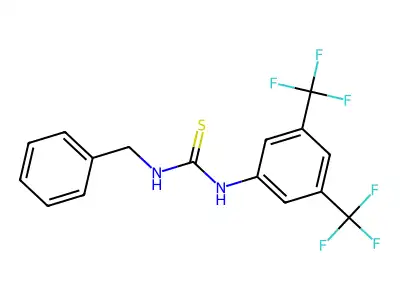 1-Benzyl-3-[3,5-bis(trifluoromethyl)phenyl]thiourea structure