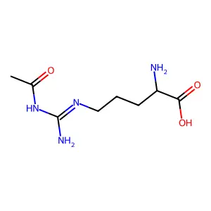 Ornithine, N5-[(acetylamino)iminomethyl]- structure