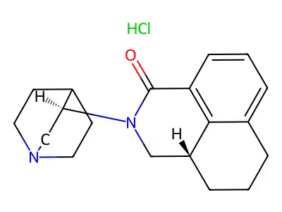Palonosetron hydrochloride, (3aR)- structure