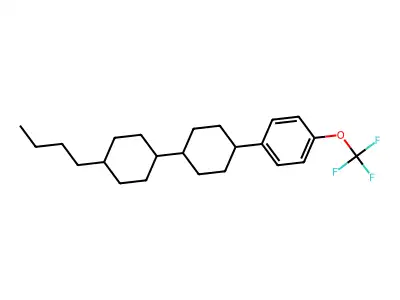 4-Butyl-4'-(4-(trifluoromethoxy)phenyl)-1,1'-bi(cyclohexane) structure