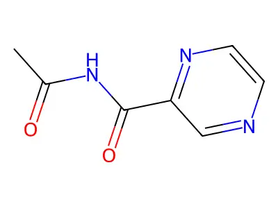 N-乙酰基吡嗪-2-甲酰胺 structure
