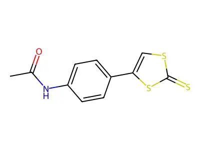 4-(4-Acetamidophenyl)-1,3-dithiole-2-thione structure