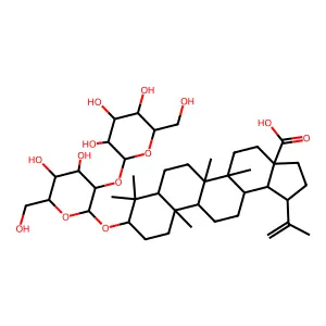 lup-20(29)-en-28-oic-3-O-beta-glucopyranosyl(2-1)-O-beta-glucopyranoside structure