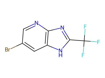 6-Bromo-2-trifluoromethyl-3H-imidazo[4,5-b]pyridine structure