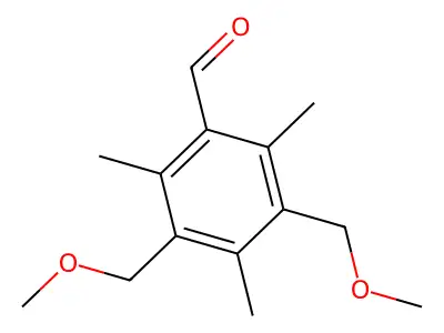 3,5-Bis(methoxymethyl)-2,4,6-trimethylbenzaldehyde structure