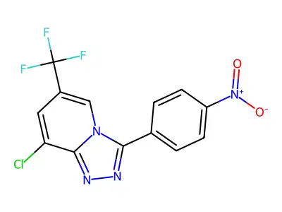 8-Chloro-3-(4-nitrophenyl)-6-(trifluoromethyl)[1,2,4]triazolo[4,3-a]pyridine structure