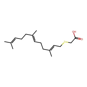 法尼基硫代乙酸 structure