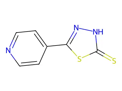 5-(Pyridin-4-yl)-1,3,4-thiadiazole-2-thiol structure