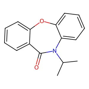 10-Isopropyl-dibenz(b,f)(1,4)oxazepin-11-(10H)-one structure
