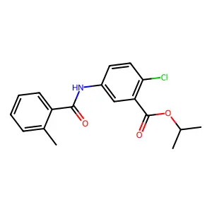 Isopropyl 2-chloro-5-[(2-methylbenzoyl)amino]benzoate structure